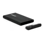 TooQ Caja Externa para Disco Duro 2.5" SATA III Aluminio USB 2.0 TQE-2510B hasta 4TB - Compatible con Windows, Mac, Linux